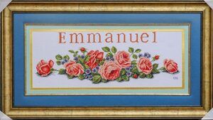 Csi 2103 Cross Stitched 'emmanuel'