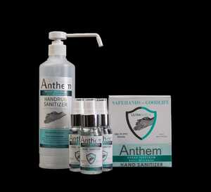 Anthem Broad Spectrum Anti-microbial Advanced Hand Sanitizer 80% Alcoholfamily Bundle ( 500ml And A Box Of 65mlx12)