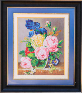 Csi 2008 Cross Stitched Flowers In A Vase (3d)