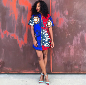 Ankara Tshirt Dress