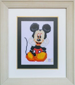 Csi 213 Cross Stitched Mickey Mouse