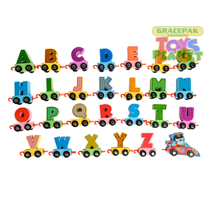 Early Educational Wooden Letter Train