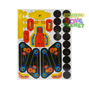 Wooden 3d Puzzle Bulldozer