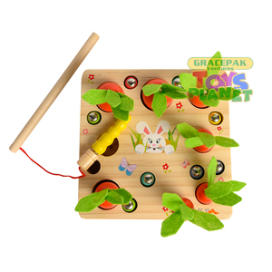 Avion Janod Kit Magnwooden Pull Out Carrots Gameet – Airplane
