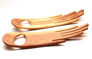 Wooden Hand Salad Mixers