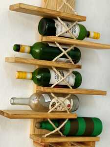 A Rustic Wine Rack Holder