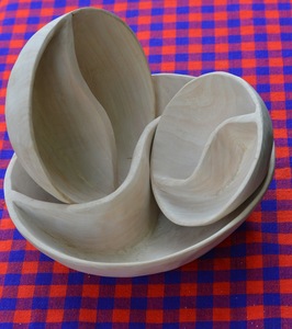 Partitioned Wooden Bowls