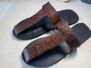 Fish Skin Leather Sandals