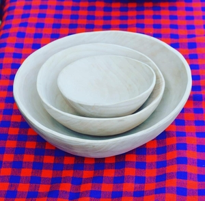 Wooden Round Bowls