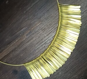 Boho Brass Sticks Neckpiece