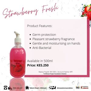 Strawberry-flavoured Handwashing Soap