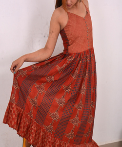 Eden Garden Muslin Handprinted Slip Dress