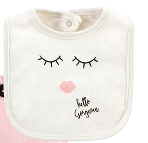 3 Piece Bodysuit,pants And Bib Set