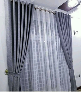 Metallic Grey Curtains