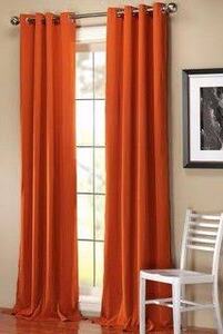 Orange Curtains