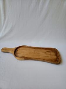 Olive Wooden Tray With Handle