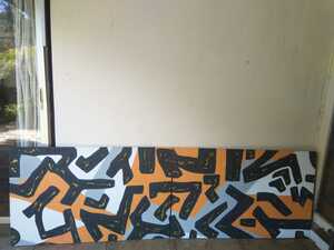 African Abstract Canvas Painting