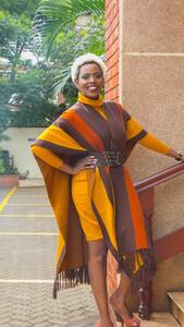 Layered Wrap Poncho