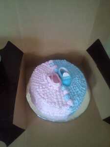 Baby Shower Chocolate/vanilla Cake 1 Kg